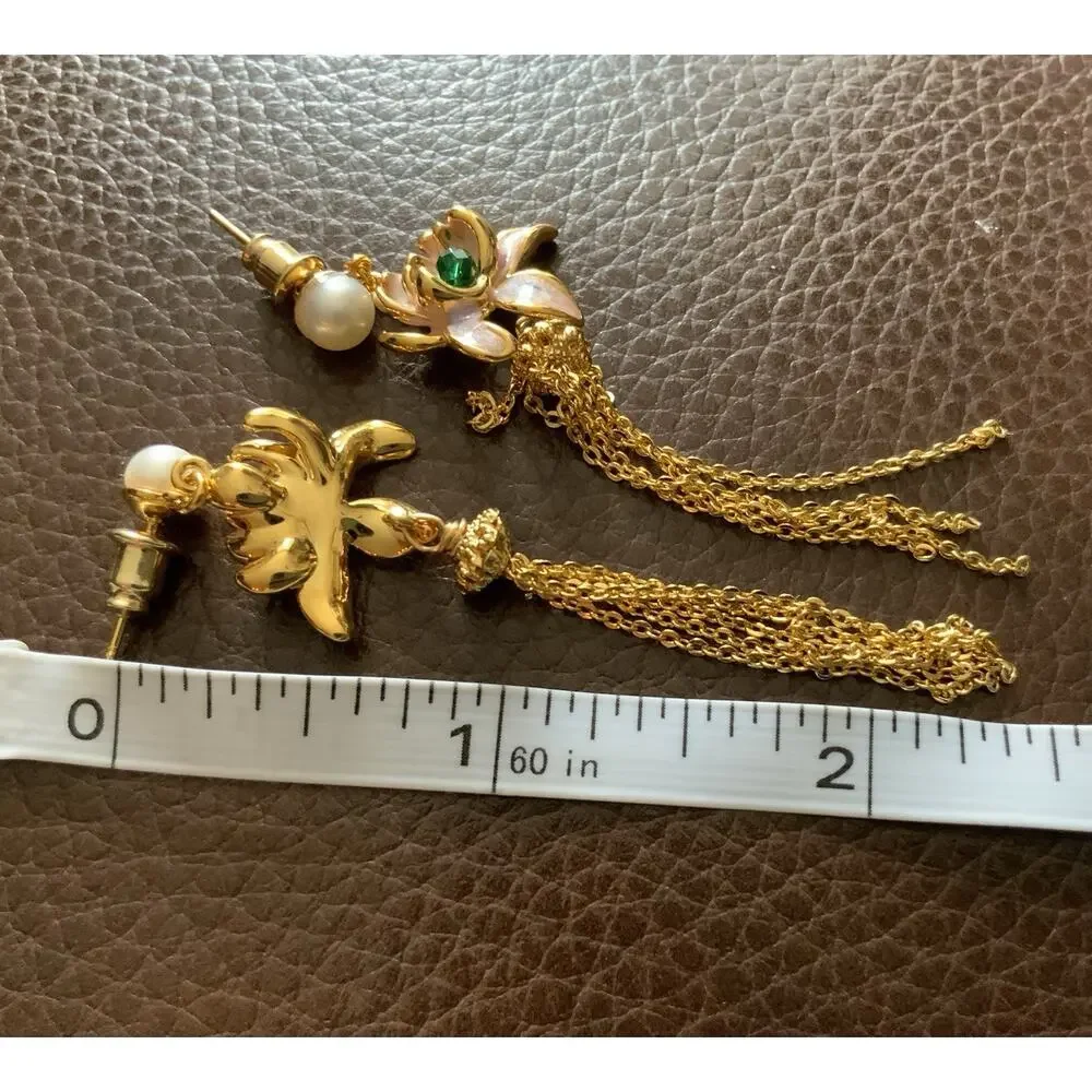 Anthropologie earrings lotus